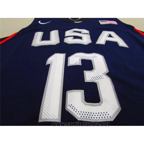 Camiseta USA 2016 Paul George #13 Azul